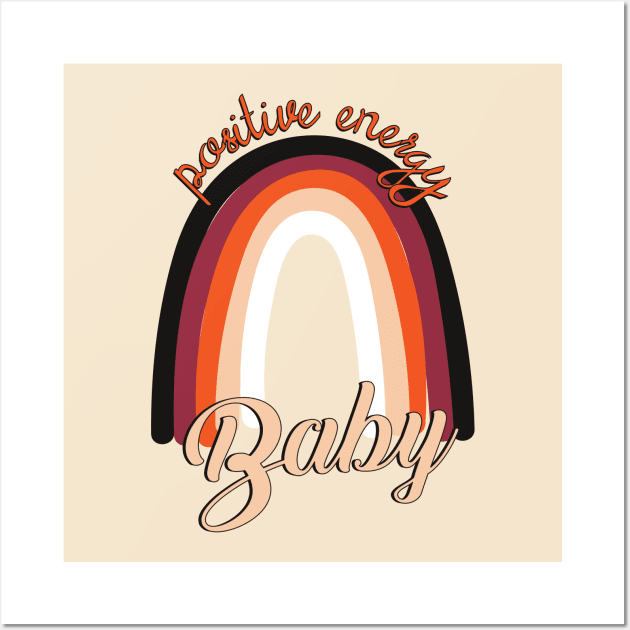 Positive Energy Baby Wall Art by RainbowAndJackson
